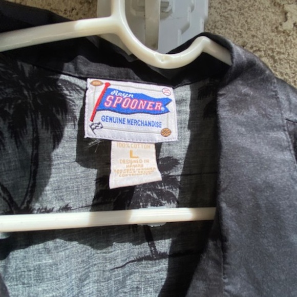 Ladies MLB Angels Black Reyn Spooner shirt Size L - Picture 2 of 2